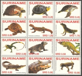 Suriname Republiek 1437/1448 Reptielen 2007 Postfris