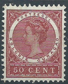 Curacao  41 50ct  Koningin Wilhelmina Veth Ongebruikt