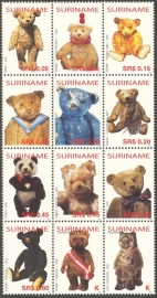 Suriname Republiek 1239/1250 Teddyberen 2004 Postfris