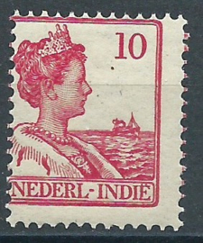 Nederlands Indië 115 10 ct (zeer gedecentreerd) Koningin Wilhelmina Postfris (1)