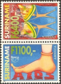 Suriname Republiek 1080/1081 U.P.A.E.P. 2000 Postfris