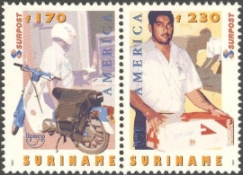 Suriname Republiek  965/966 U.P.A.E. 1997 Postfris