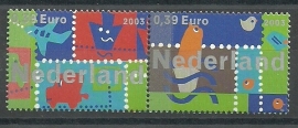 Nvph 2194/2195a Land, Lucht en Water Postfris