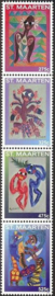 Sint Maarten 328/331 Pilioko Polynesisch Klassiek 2015 Postfris