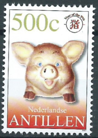 Nederlandse Antillen 1721a Blok Chinees Nieuwjaar 2007 Postfris (zegel uit blok)