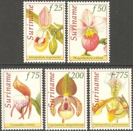 Suriname Republiek  933/937 Orchideeën 1997 Postfris