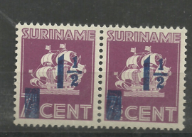 Suriname 245a PM2 (positie 98)  in paar Postfris