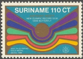 Suriname Republiek 604 Anthony Nesty 1988 Postfris