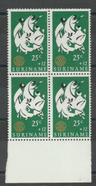 Suriname 456 PM in blok Postfris