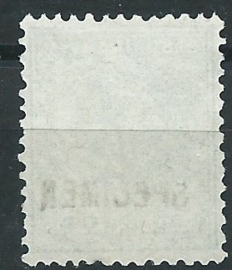 Suriname   9C (12½×12) 20 ct Willem III Ongebruikt + Opdruk SPECIMEN (1)