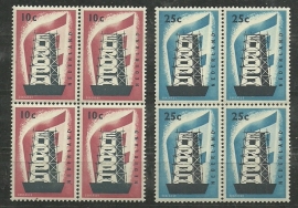 Nvph 681/682 Europa 1956 in Blokken Postfris