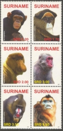 Suriname Republiek 1481/1486 Apen 2007 Postfris