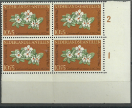 Nederlandse Antillen  348 PM6 in hoekblok Postfris