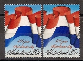 Nvph 1010/1011 400 Jaar Nederlandse Vlag Postfris