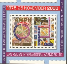 Suriname Republiek 1176 Blok Amphilex 2002 Postfris