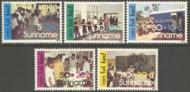 Suriname Republiek 512/516 Kinderzegels 1986 Postfris