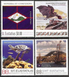 Caribisch Nederland   87/90 St Eustatius Persoonlijke Zakenzegels 2016 Postfris