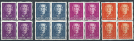 Nvph 518/533 Koningin Juliana En Face in Blokken Postfris