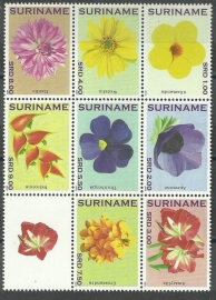 Suriname Republiek  1881/1888 Bloemen 2012 Postfris