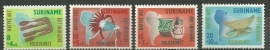 Suriname 336/339 Inheemse Volkskunst Postfris