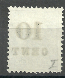 Suriname  30 (Type I) 10ct op 15ct Hulpuitgifte Ongebruikt (1)