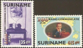 Suriname Republiek  883/884 100 Jaar Radio Communicatie 1996 Postfris