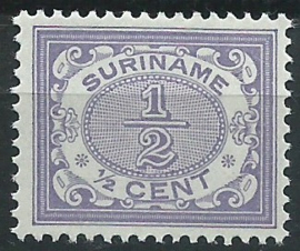 Suriname  41 ½ ct Cijferserie 1902/1908 Ongebruikt (1)