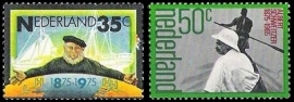 Nvph 1073/1074 100 Jaar SMZ & A.Schweitzer Postfris