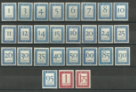 Port  80/106 Cijfer 1947-1958 Postfris