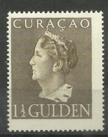 Curacao 178 1½ Wilhelmina Konijnenburg Postfris