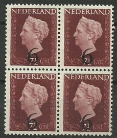 Nvph 549 Opruimingsopdruk in Blok Postfris