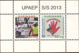 Suriname Republiek  1992 Blok UPAEP 2013 Postfris
