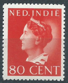 Nederlands Indië 284C (13¼×13¼ kg) 60ct Wilhelmina Konijnenburg Postfris (1)