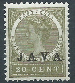 Nederlands Indië  74 20ct Overdruk Java Postfris (1)