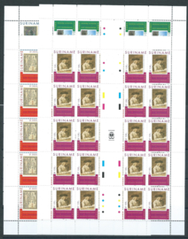 Suriname Republiek 1206V/1209V 300 Jaar Johan Enschede 2003 Postfris (Complete Vellen)