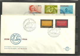 FDC Jaargang 1966 compleet onbeschreven met open klep E78/E81