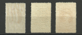 Nederlands Indië 160/166 Jubileumzegels Wilhelmina Postfris (3) + Certificaat