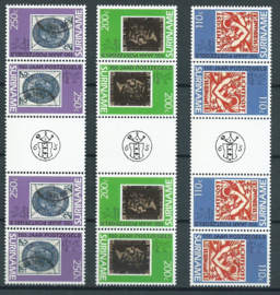 Suriname Republiek 656/658 TBBP A Int. Postzegeltent. Londen 1990 Postfris (dubbele tête bêche paren #4)