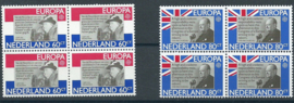 Nvph. 1207/1208 Europa 1981 in blokken van 4 Postfris