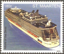 Sint Maarten 142/143 Cruiseschepen 2013 Postfris