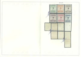 Nederlands Indië 129/134 Koningin Wilhelmina Postfris (1) + Certificaat