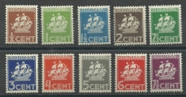 Suriname 157/166 Scheepjes Postfris