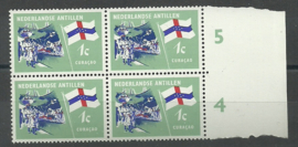 Nederlandse Antillen  358 PM in randblok Postfris