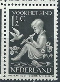 Nvph 313/317 Kinderzegels 1938 in Blokken Postfris (+ 2 plaatfouten)