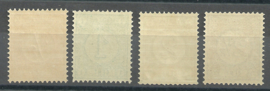 Nvph  30b/33a Cijferzegels 1894 Postfris (1) + Certificaat