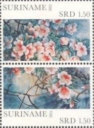 Suriname Republiek  1833/1834 Azalea 2011 Postfris