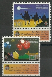 Nederlandse Antillen 1111/1112 Kerst 1995 Postfris