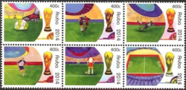 Aruba 760/765 Wereldkampioenschap Voetbal Brazilie 2014 Postfris