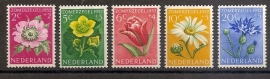 Nvph 583/587 Zomerzegels 1952 Postfris