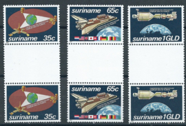 Suriname Republiek 280/282 BP Ruimtevaart 1982 Postfris (1)